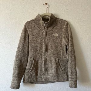 North face jacket. Color: oatmeal. Size L. Nothing wrong, just no longer.